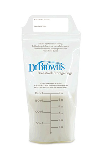 Пакеты для хранения грудного молока Dr.Brown's (Доктор Браун), 180 мл, 25 шт.